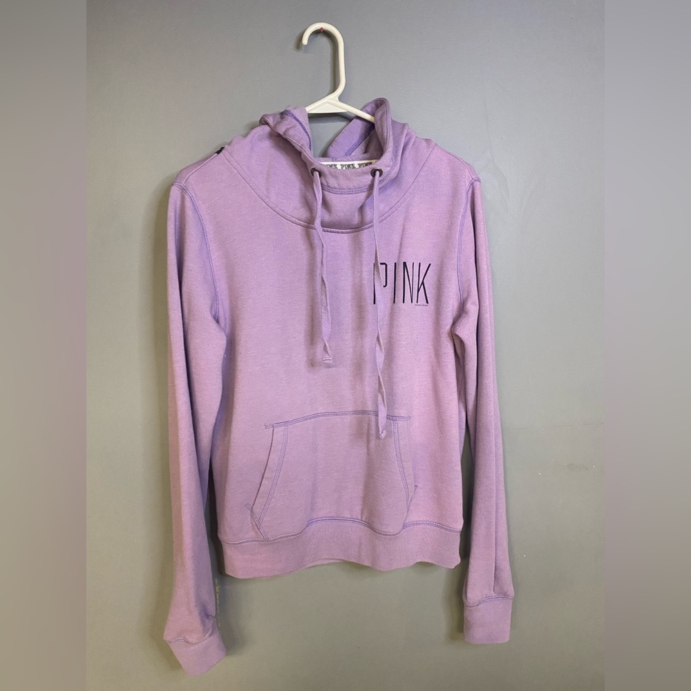 Victorias Secret Pink Cowl Neck Hoodie Lilac